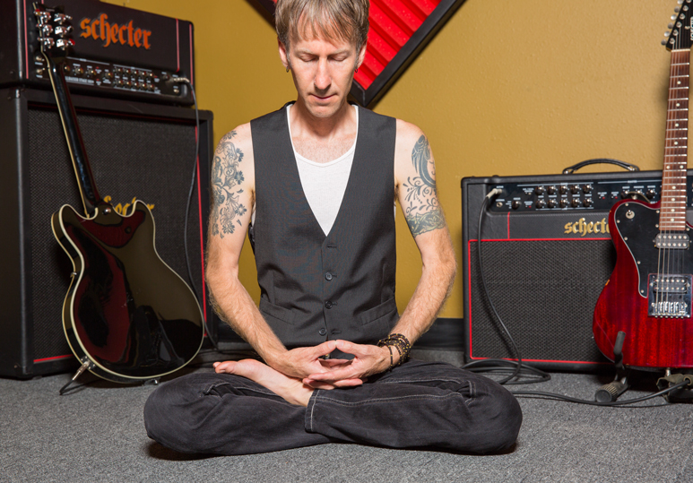 Meditation, "Yoga for Musicians" by Daniel Overberger, Photos by Jeff Sheirik, LA Yoga Magazine, September 2015
