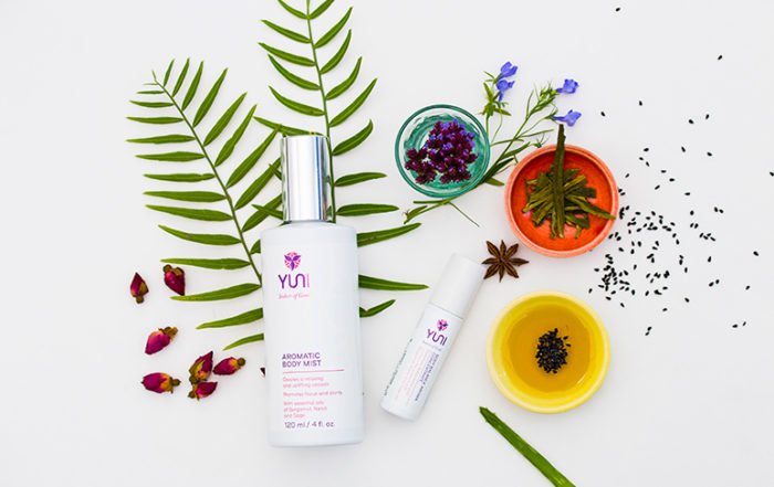 YUNI body mist and aroma concentrate, LA YOGA MAGAZINE, October 2015