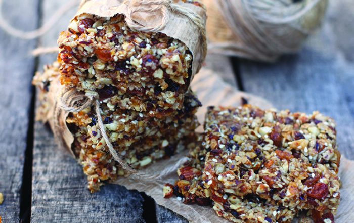 Moxie Bars, recipe by Jenny Ross, LA YOGA Magazine, October 2015