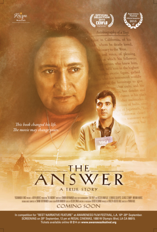 'The Answer' will play at The Awareness Film Festival on Sept. 20 at 12 p.m.