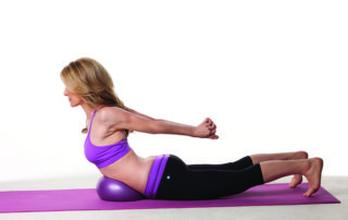 Jill Miller with Coregeous Ball, Yoga Teacher Profile, LA YOGA Magazine, October 2015
