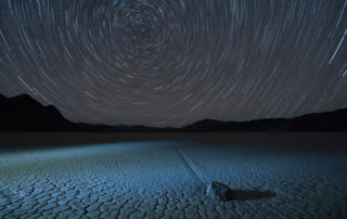Death Valley skyline at night