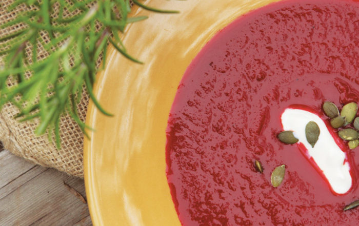red carrot soup, soups and salads for springtime, LA YOGA Magazine, March 2016