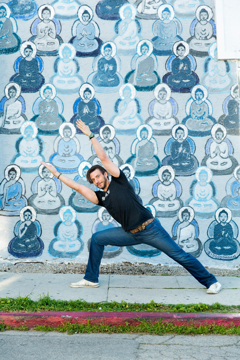 Yoga On Location: 10,000 Buddha Mural, Los Angeles 