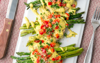 Asparagus and Vegan Hollandaise Sauce recipe by Jason Wrobel