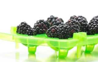 frozen blackberries make great additions to water.