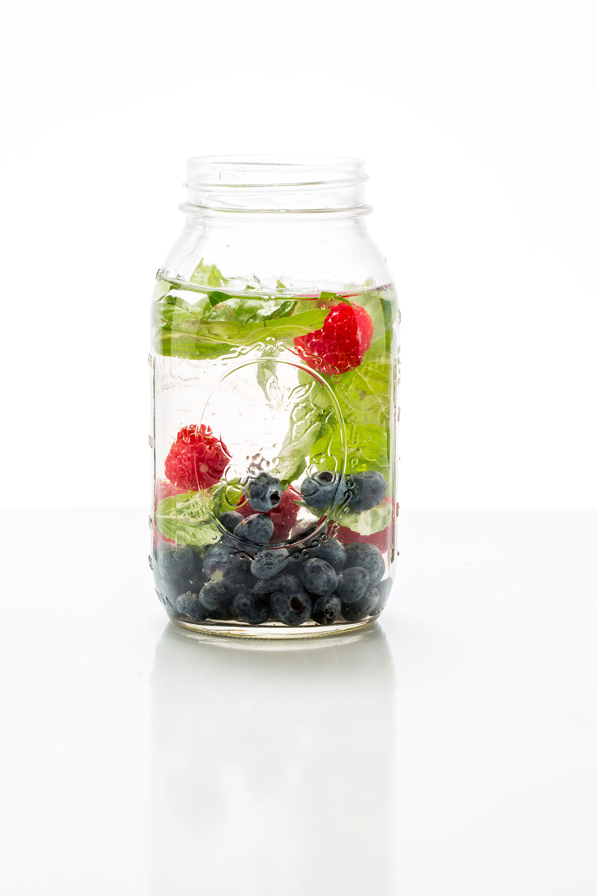 fruit and herb infused water for hydration. LA YOGA