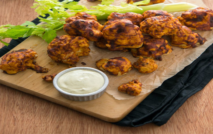 Vegan Buffalo Cauliflower Bites Jason Wrobel LA YOGA
