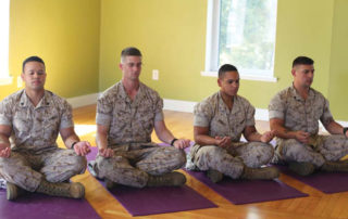 Veterans in Meditation Receiving Benefits from Yoga Practice