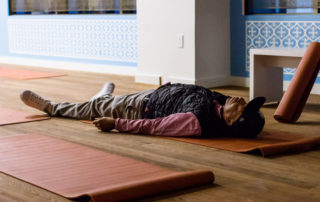 Russell Simmons in Savasana at Tantris Yoga in West Hollywood