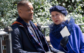 (L-r) WILL SMITH as Howard and HELEN MIRREN as Brigitte in New Line Cinemas’, Village Roadshow Pictures' and Warner Bros. Pictures' ensemble drama “COLLATERAL BEAUTY,” a Warner Bros Pictures release. Photo by Barry Wetcher