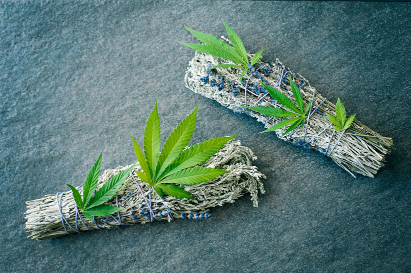 Cannabis an Yoga Smudge Sticks 