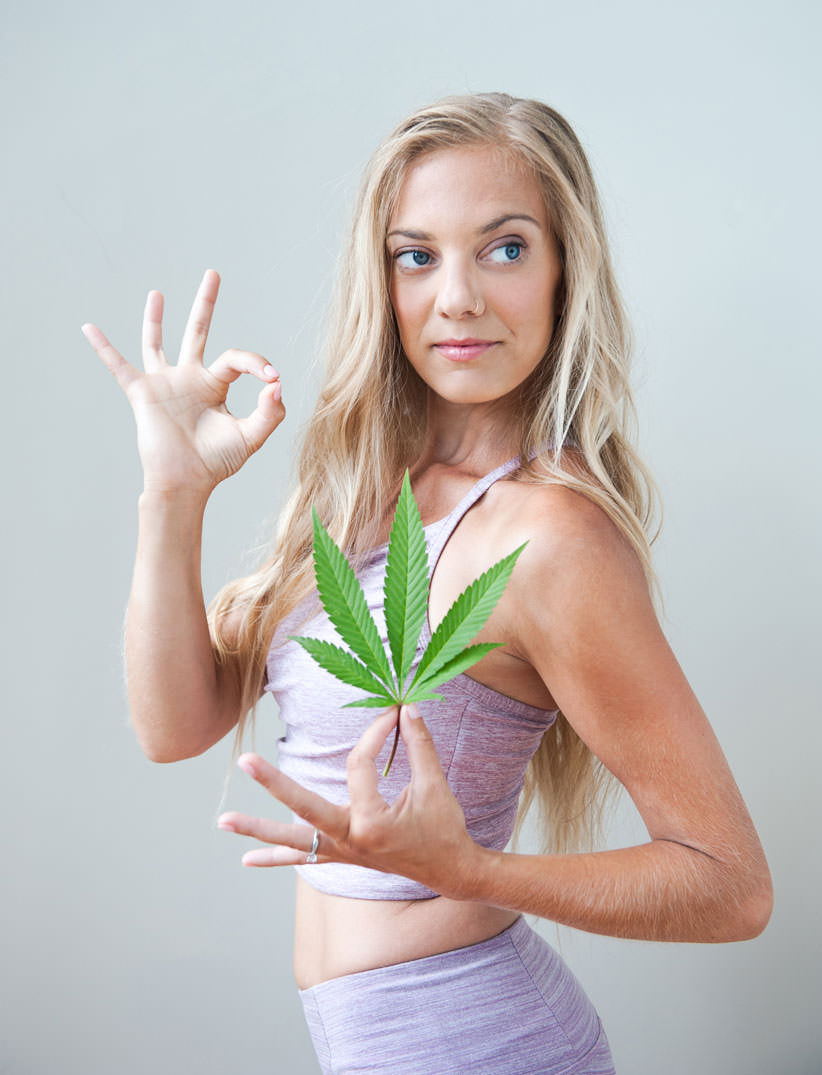 Cannabis and yoga photo of Rachasel Carnevale