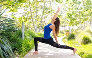 Yoga Teacher Josie Kramer Practicing at Tongva Park in Santa Monica