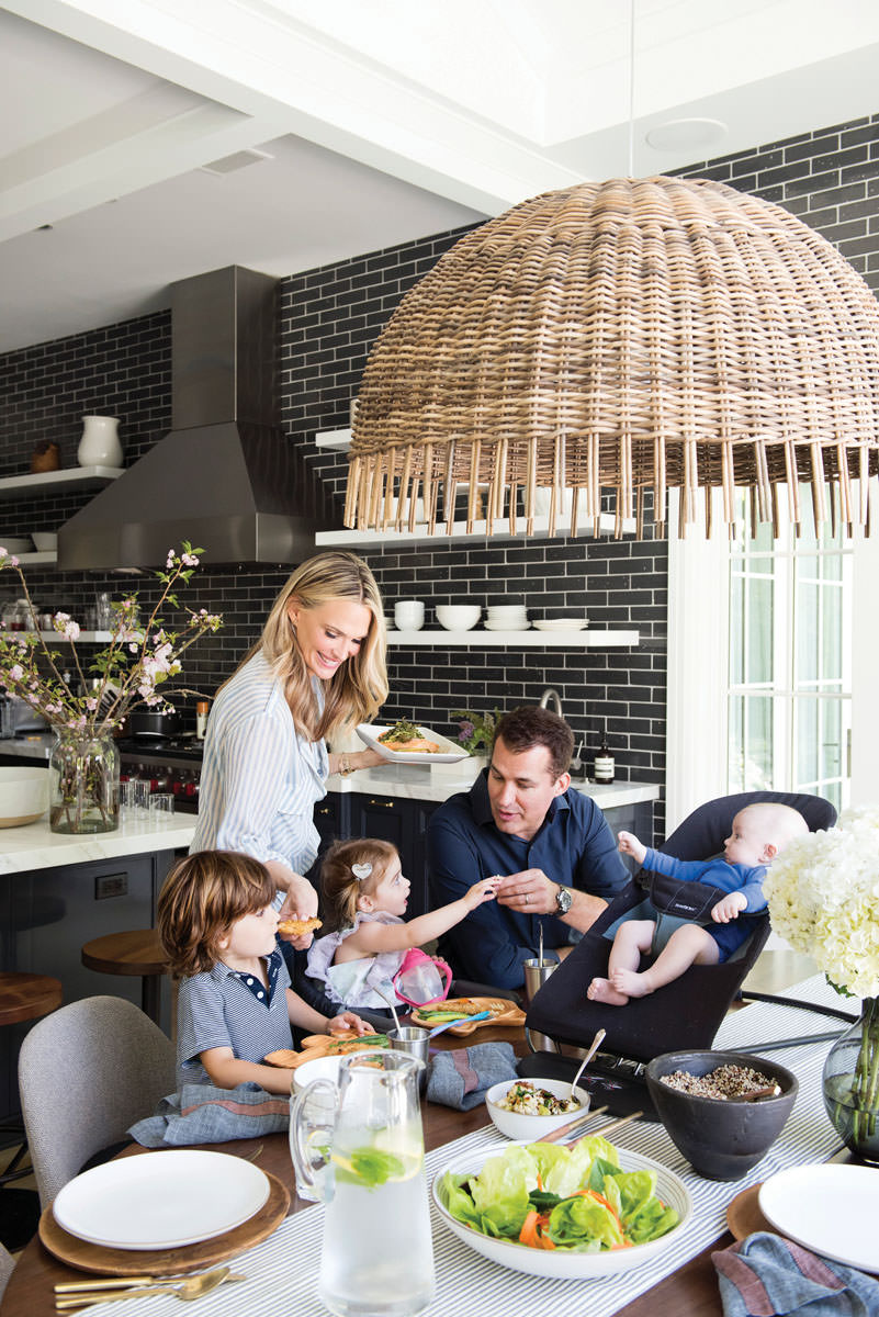Everyday Chic Author Molly Sims and her family. Photo by Amy Neusinger. 