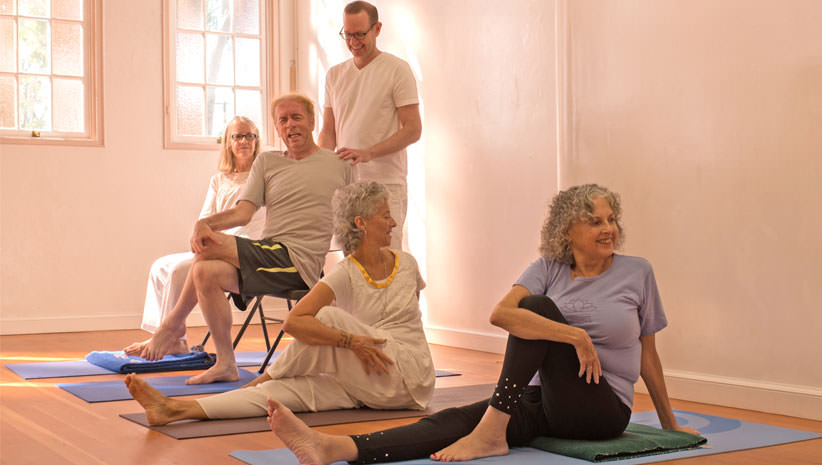 Jivana Heyman teaches Accessible Yoga 