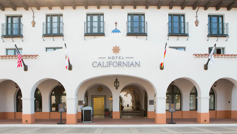 Hotel Californian front entryway