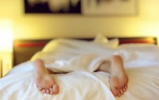 blissful sleep with essential oils feet