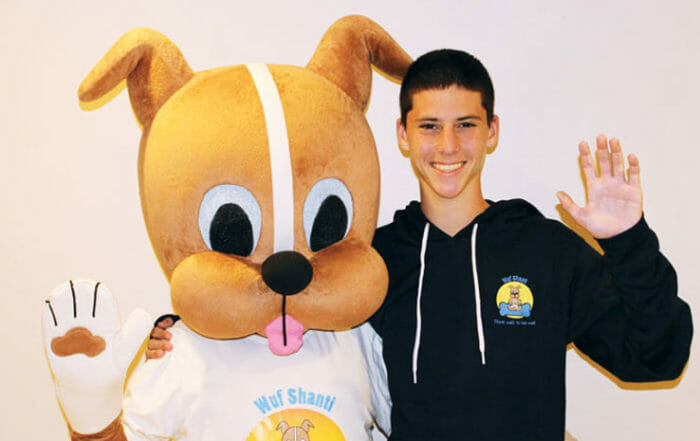 Wuf Shanti with Adam youth yoga education example