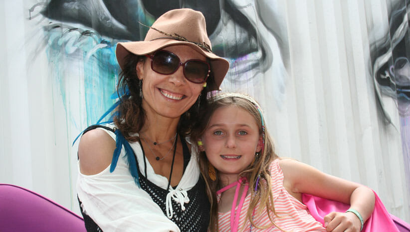Aria Morgan and her daughter at LIB 