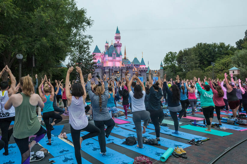 Disneyland on International Yoga Day
