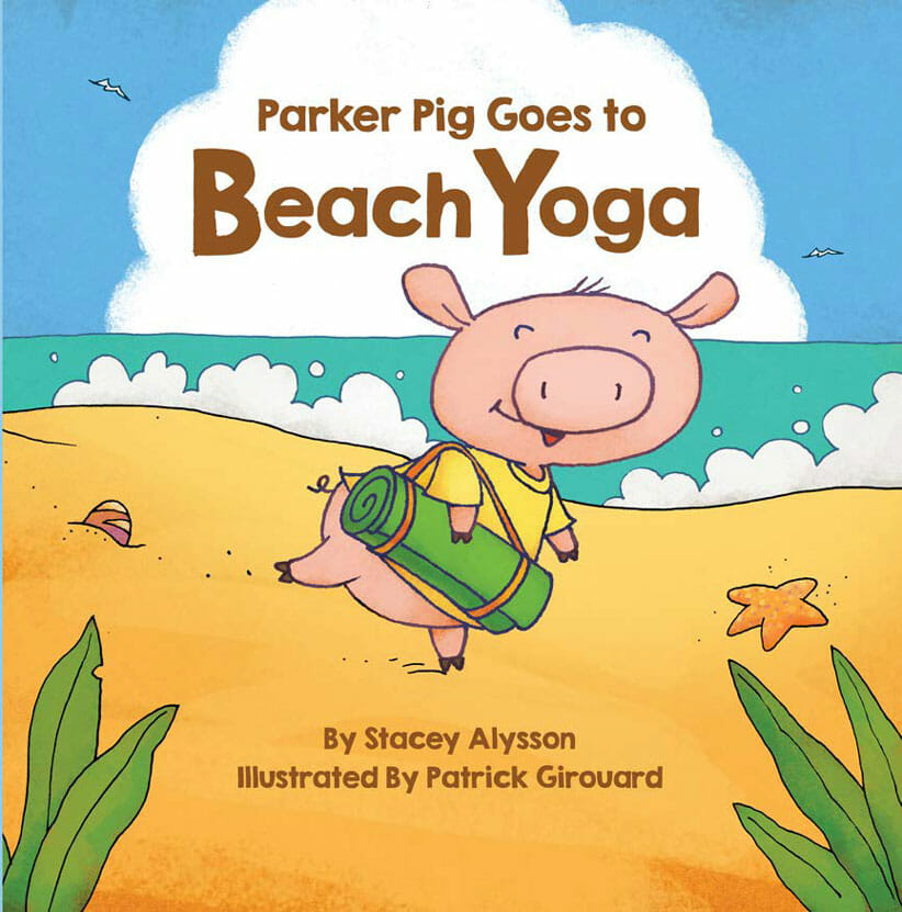 Parker Pig Goes to Beach Yoga Book Cover 