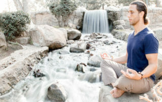Person Meditating for Sivaratri