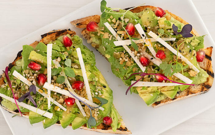 Veggie Grill avocado toast