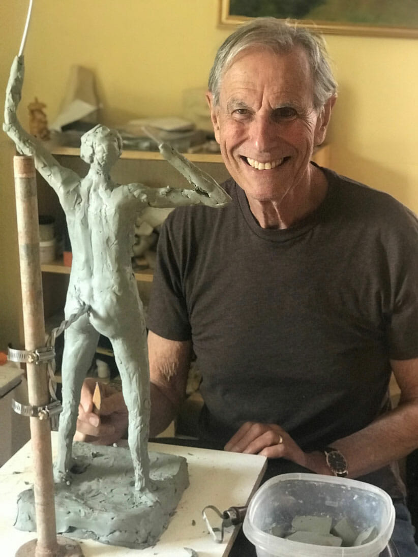 Sculptor Anthony Elman