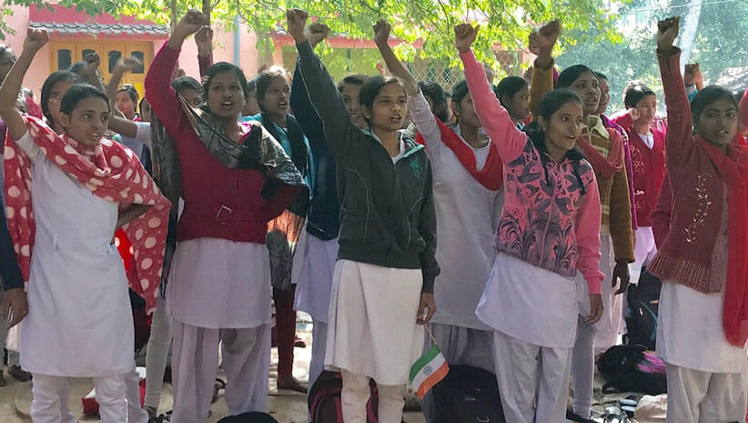 Girls Protesting Violence and learning the lessons of empowering women