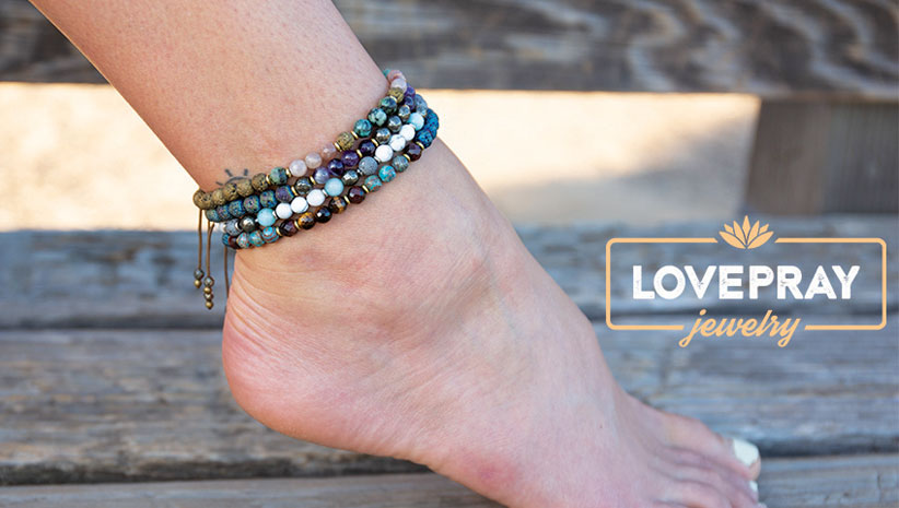 love pray jewelry anklet for curated holiday gift guide 