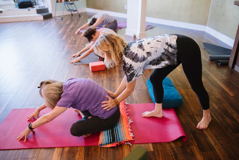 Christine Burke Teaching Yoga at Liberation Yoga 