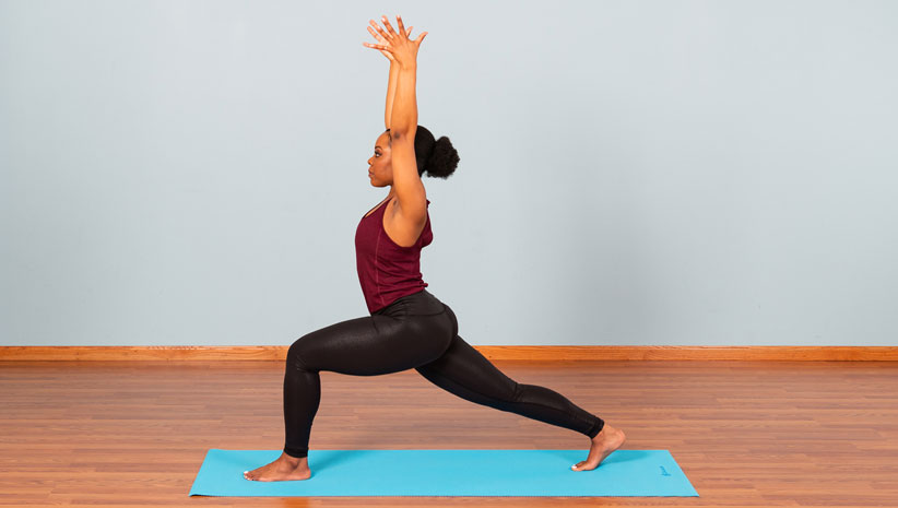 Woman in Yoga Pose showcasing energy is current identity
