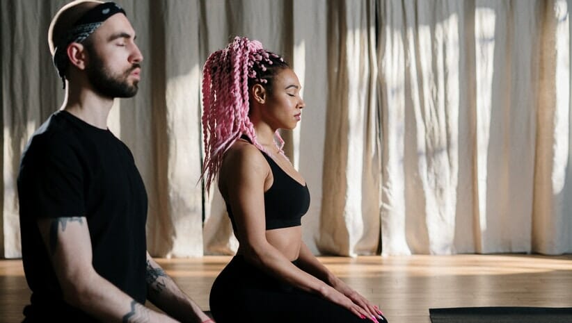 people meditating commit to meditation