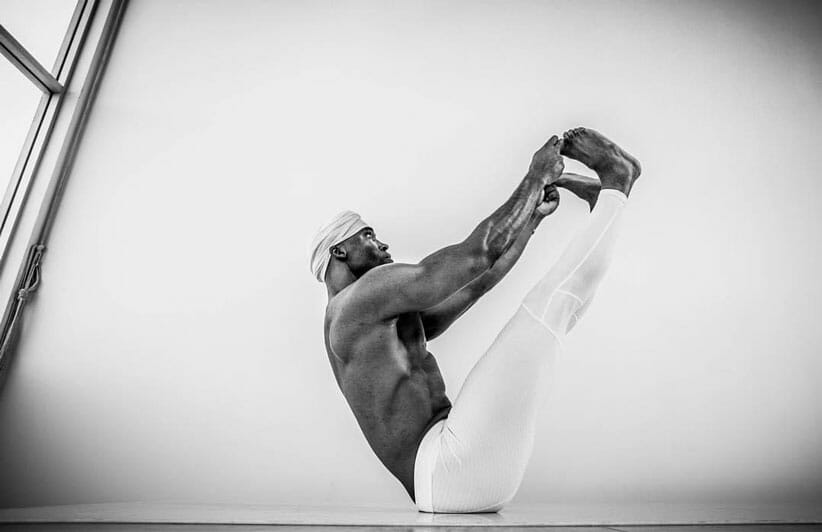 Keith Mitchell in a Yoga Pose