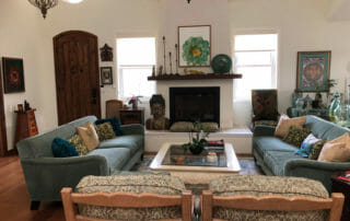 the living room of Lissa Coffey's Vastu Home