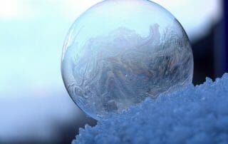 ball of ice representing the winter solstice