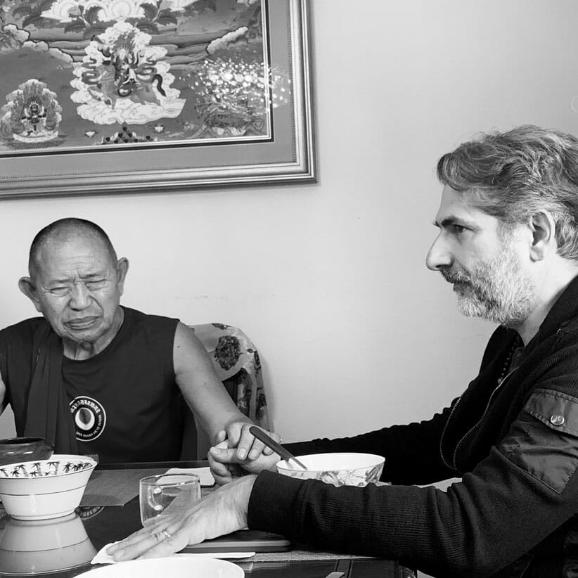 Garchen Rinpoche and Michael Imperioli