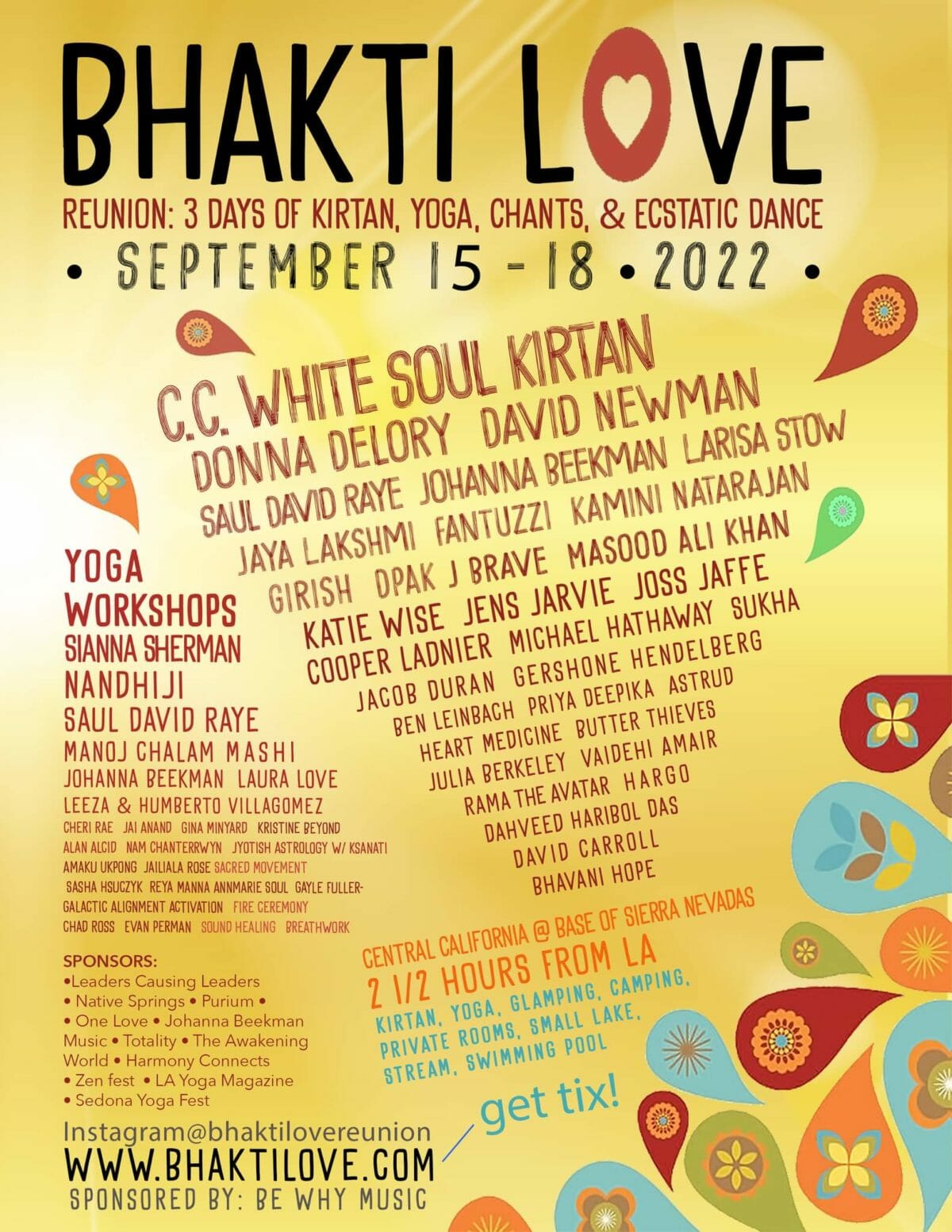 Bhakti Love Reunion: New Sacred Festival in California - LA Yoga ...