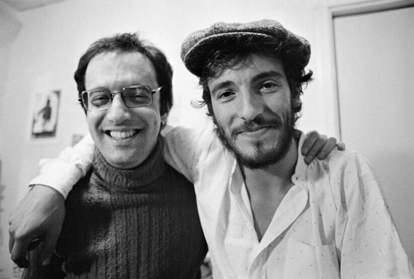 Jon Landau and Bruce Springsteen Arms around eachother