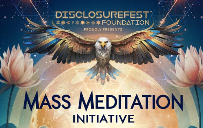 Disclosure Fest Mass Meditation with owl flying