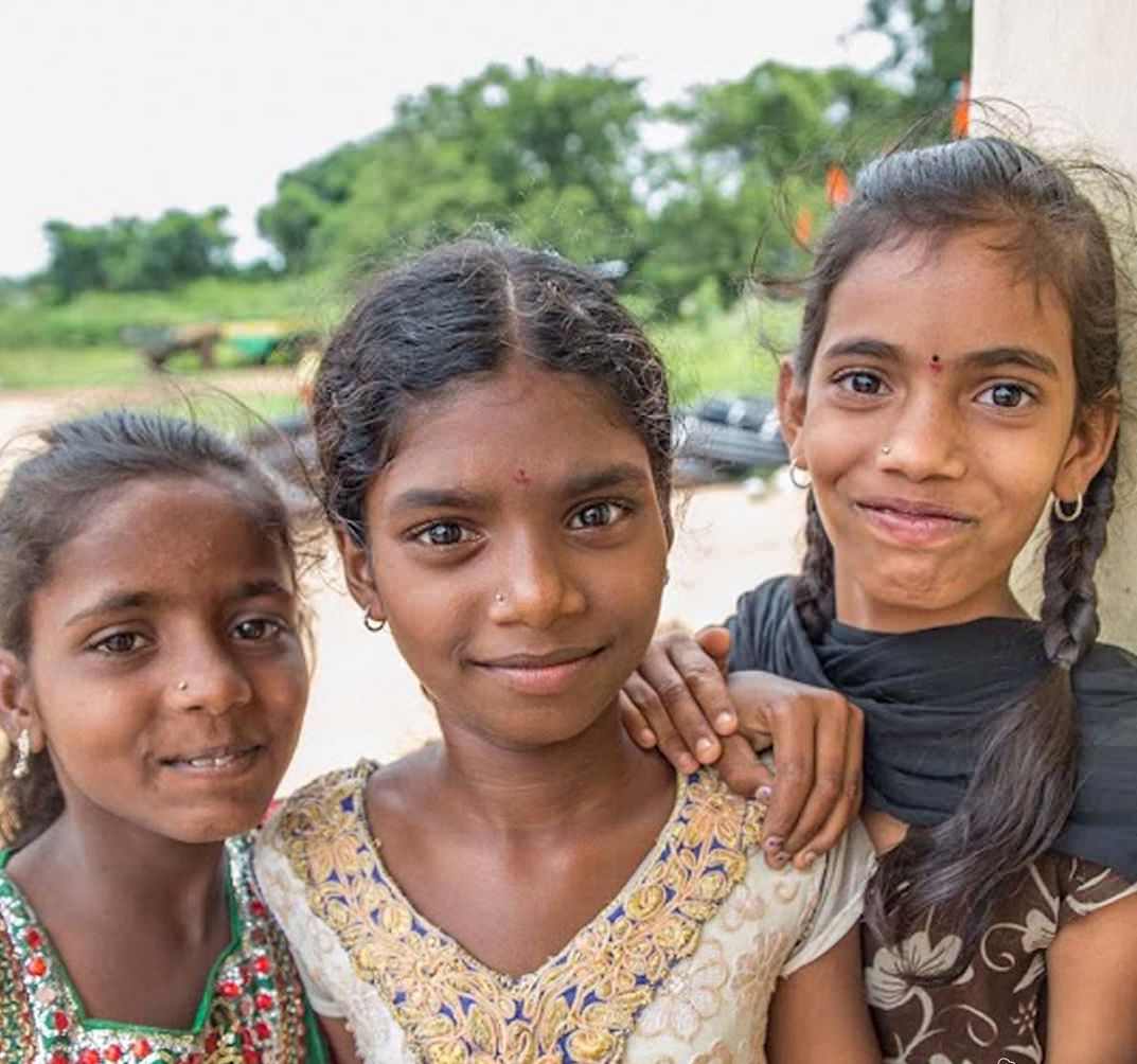 Young girls at Amritapuri