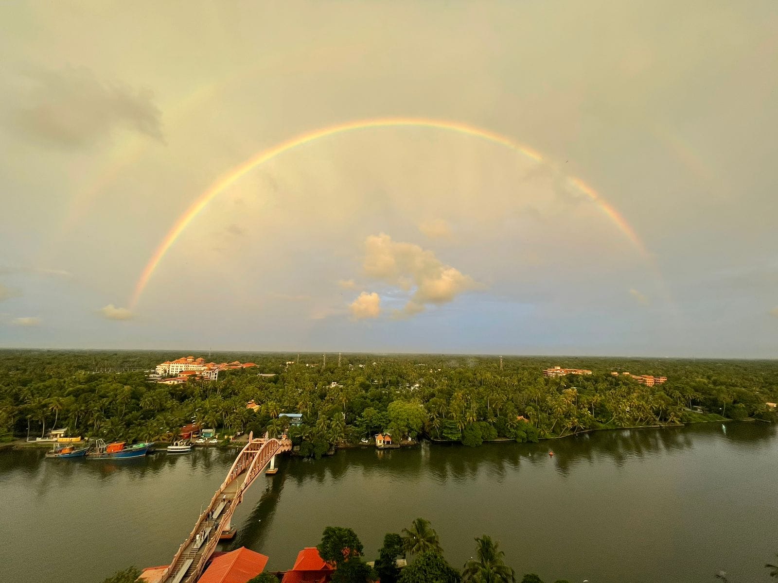 Rainbow Over Amritapuri 2