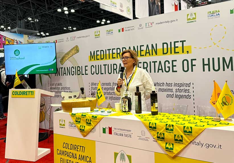 The Italian food pavilion at the Fancy Food Show