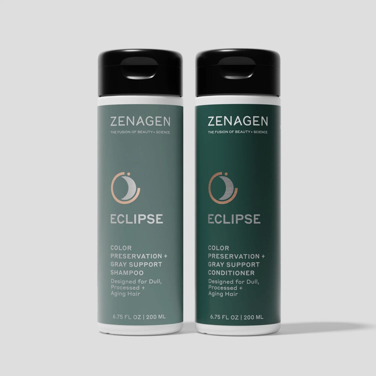 2 jars of Zenagan shampoo with green labels 